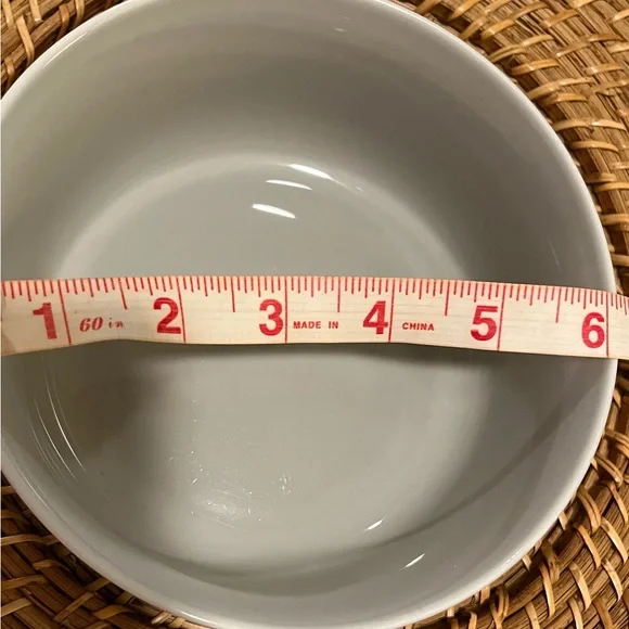 Crate & Barrel Aaron Probyn Light Gray Bowl 6" Cereal Soup - Picture 7 of 9